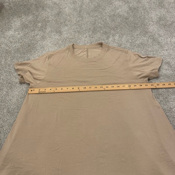 Lululemon All Yours Tee Dress Sheer Oak Tan Brown size medium Worn Once - Picture 4 of 6